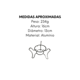 espiriteira suporte rechaud cromado