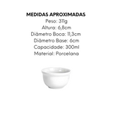 Cumbuca de Porcelana Terramada Milano 300ml - A Gourmet