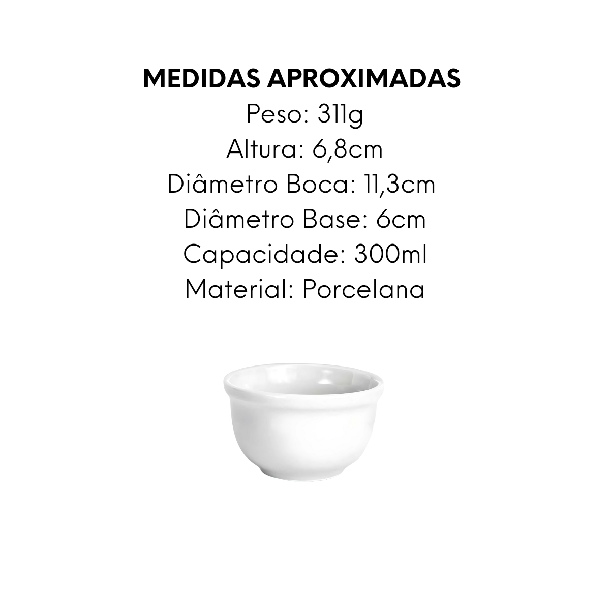 Cumbuca de Porcelana Terramada Milano 300ml - A Gourmet