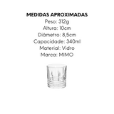 Copo Whisky em Vidro Koper 340ml