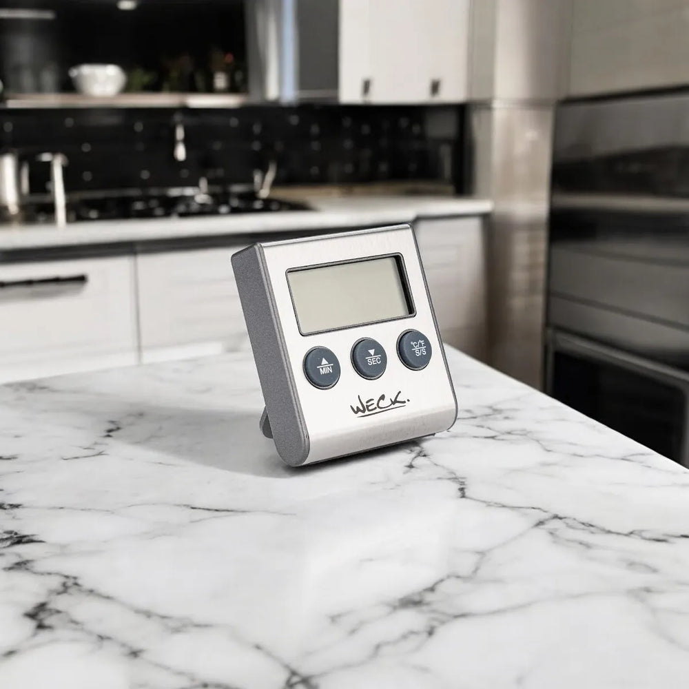Termômetro e Timer Digital c/ Sonda -50° à 300°C - Weck - A Gourmet
