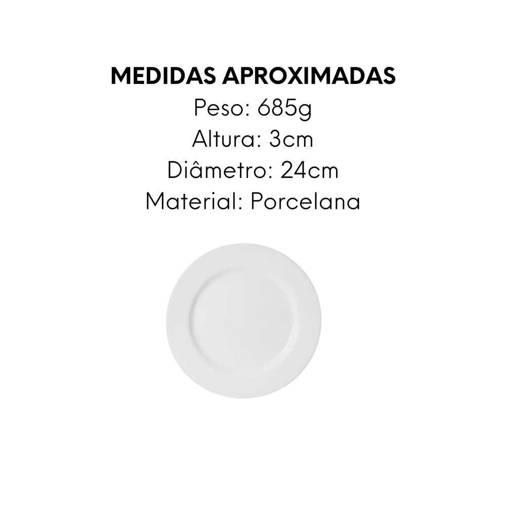 Prato Raso 24cm Cecilia Tramontina - A Gourmet