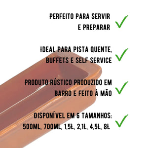 travessa de cerâmica artesanal