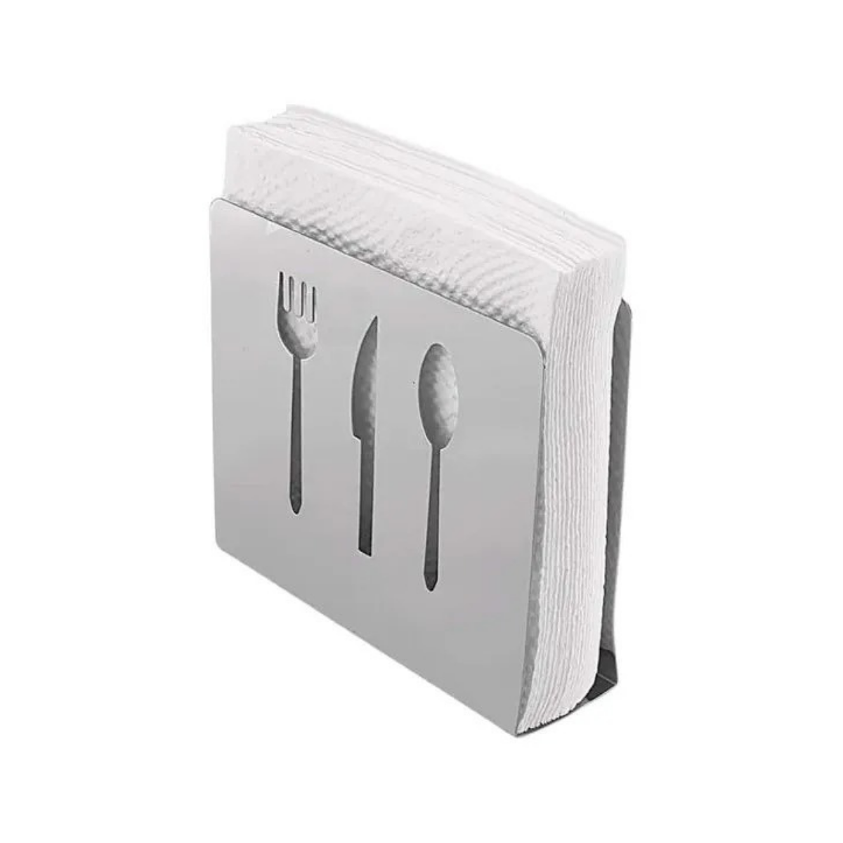 Porta Guardanapo Desenhado em Aço Inox unyhome