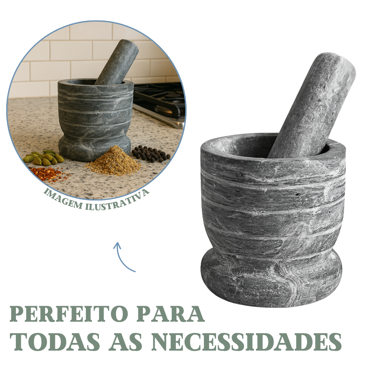 Pilão Pedra Sabão