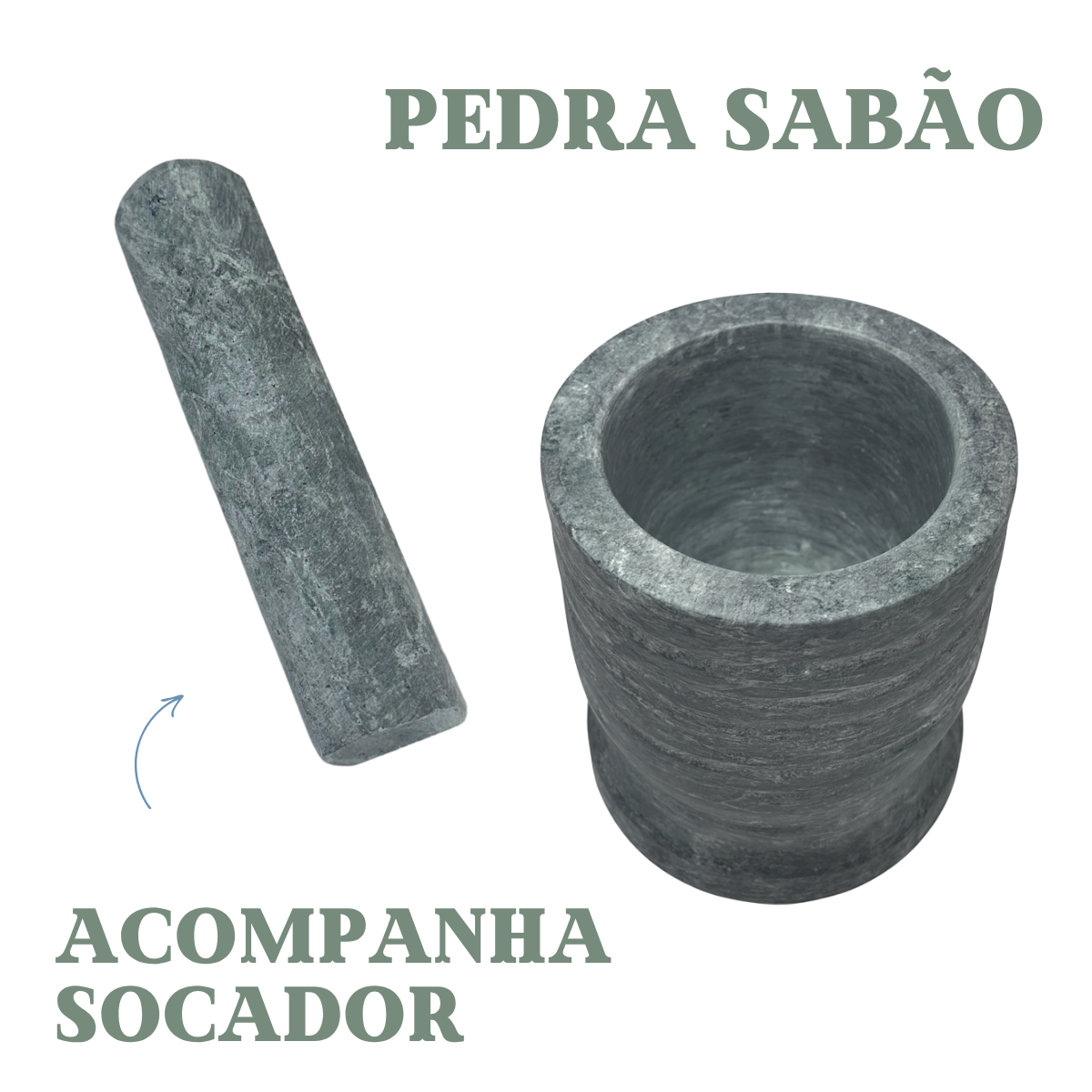 Pilão Pedra Sabão