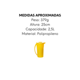 Jarra Amarela 2,5L de Polipropileno - A Gourmet