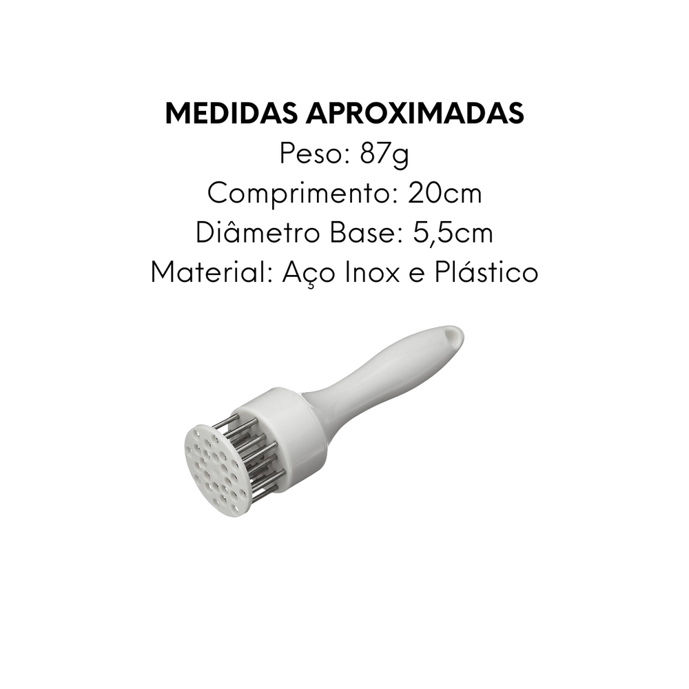 Amaciador Carne 20cm Aço Inox - A Gourmet