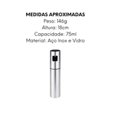 Spray Azeite e Vinagre 75ml de Vidro - A Gourmet