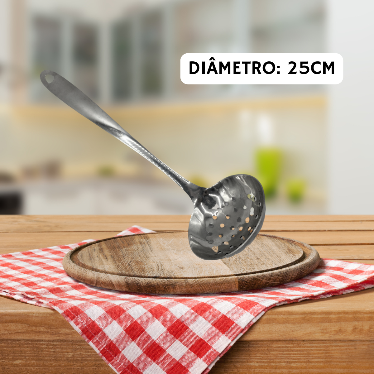 Concha Escumadeira 25cm Inox - A Gourmet