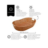 Cesto Oval Claro Com 50cm - A Gourmet