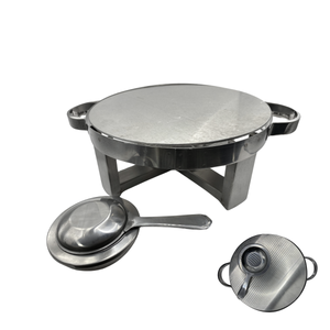 Rechaud Redondo Para Assadeiras em aço inox - A Gourmet