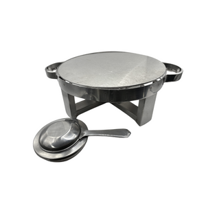 Rechaud Redondo Para Assadeiras em aço inox - A Gourmet