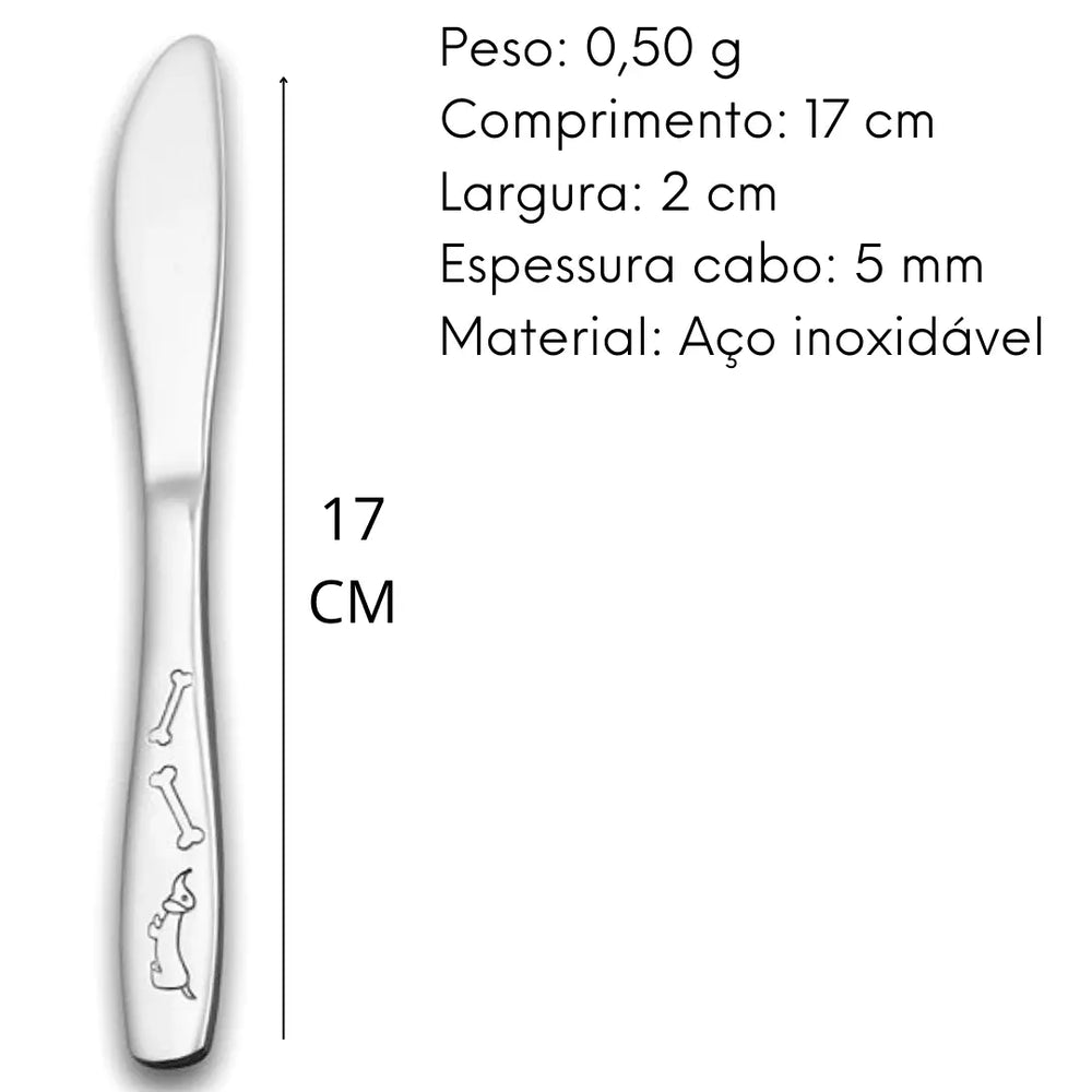 Jogo Talher Infantil Inox Hercules C/ Caixa Decorada Hercules