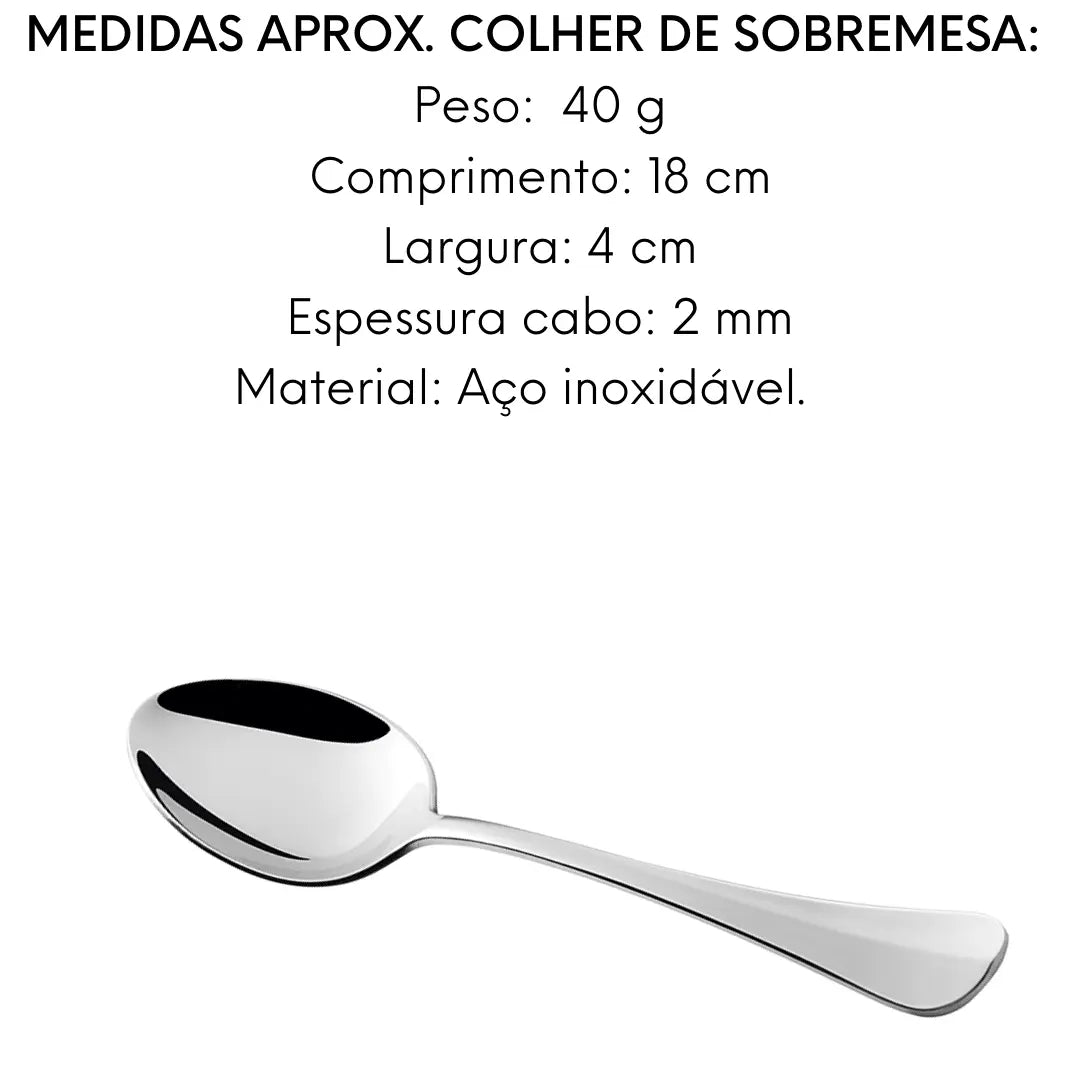 Colher de Sobremesa Olímpia 18 cm. Olimpia