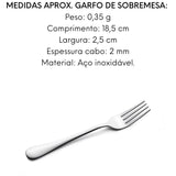Garfo de Sobremesa Olímpia 18,5 cm. Hercules