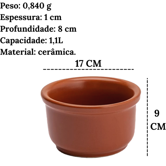 Cumbuca Cerâmica 1,1L N°40 Feijoada