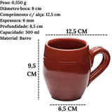 Caneca Barro 300ml Motta