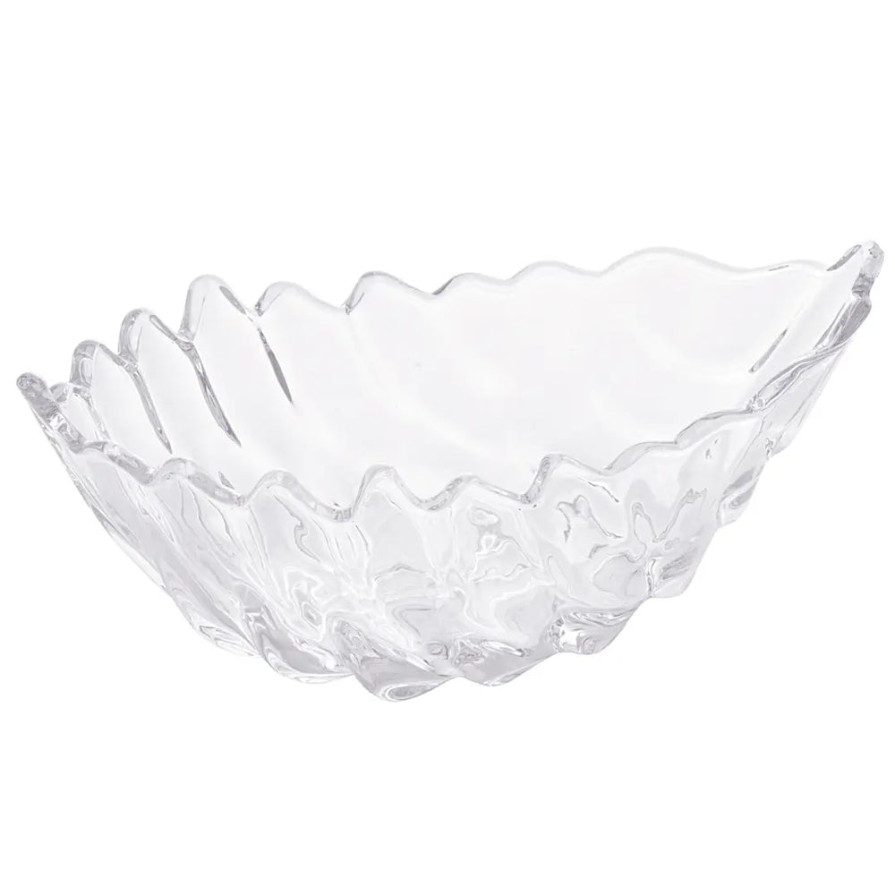 Centro De Mesa Folha Decorada Leaf Vidro 20cm Hotel Lyor