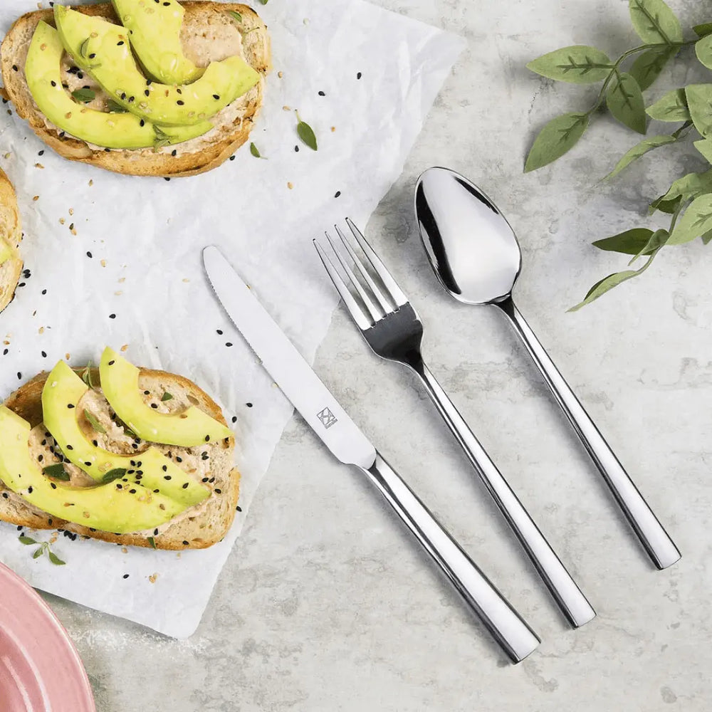 Garfo de Sobremesa Mykonos em Aço Inox com 21 cm. Hercules