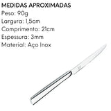 Faca de Sobremesa Mykonos em Aço Inox com 20,8 cm. Mykonos
