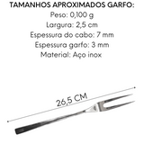 Kit Churrasco Mykonos Inox Faca Garfo Resistente