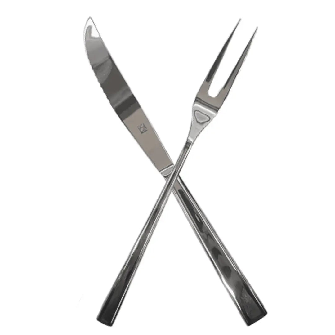 Kit Churrasco Mykonos Inox Faca Garfo Resistente Hercules