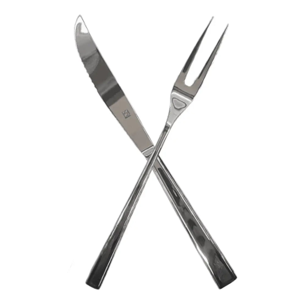 Kit Churrasco Mykonos Inox Faca Garfo Resistente Hercules