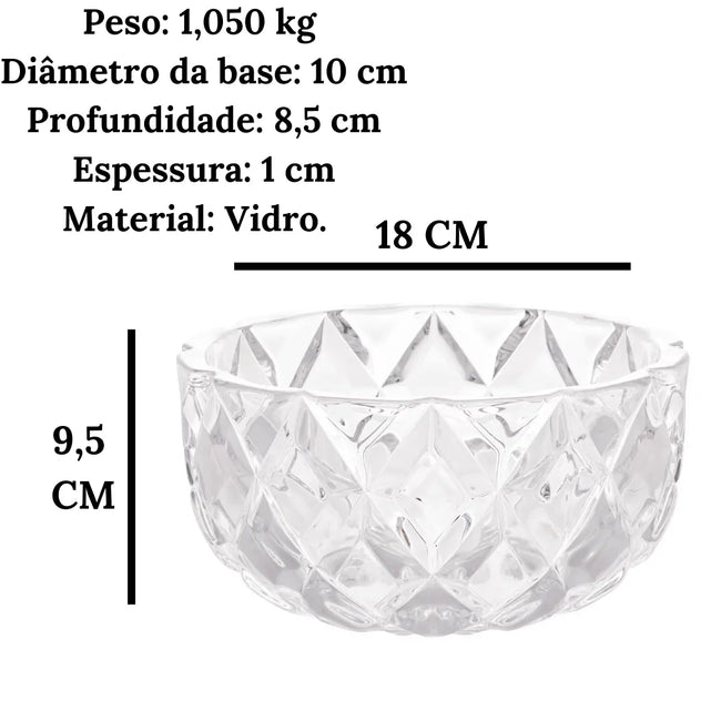 Centro De Mesa Deli Diamond Vidro Main Image