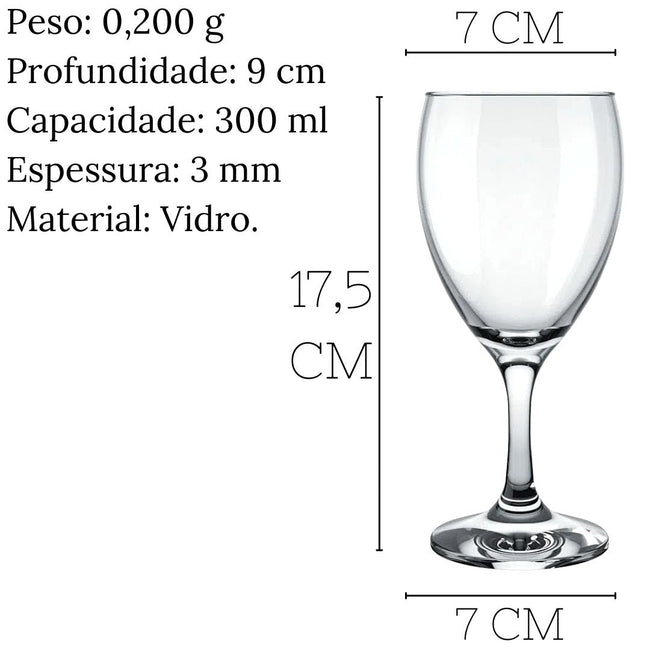 Taças Agua Windsor Em Vidro 300ml Main Image