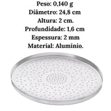 Forma Pizza Hotel Alumínio c/ Furos ABC