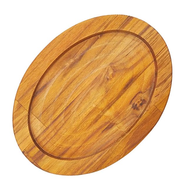 Tabua Oval Madeira Teca A Gourmet Hover Image