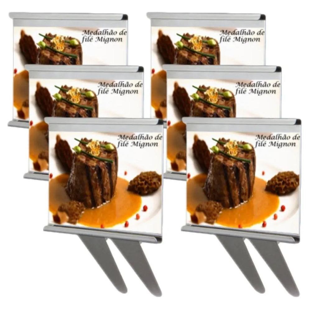 Identificador de Alimentos em Aço Inox com 8 cm. Alissan