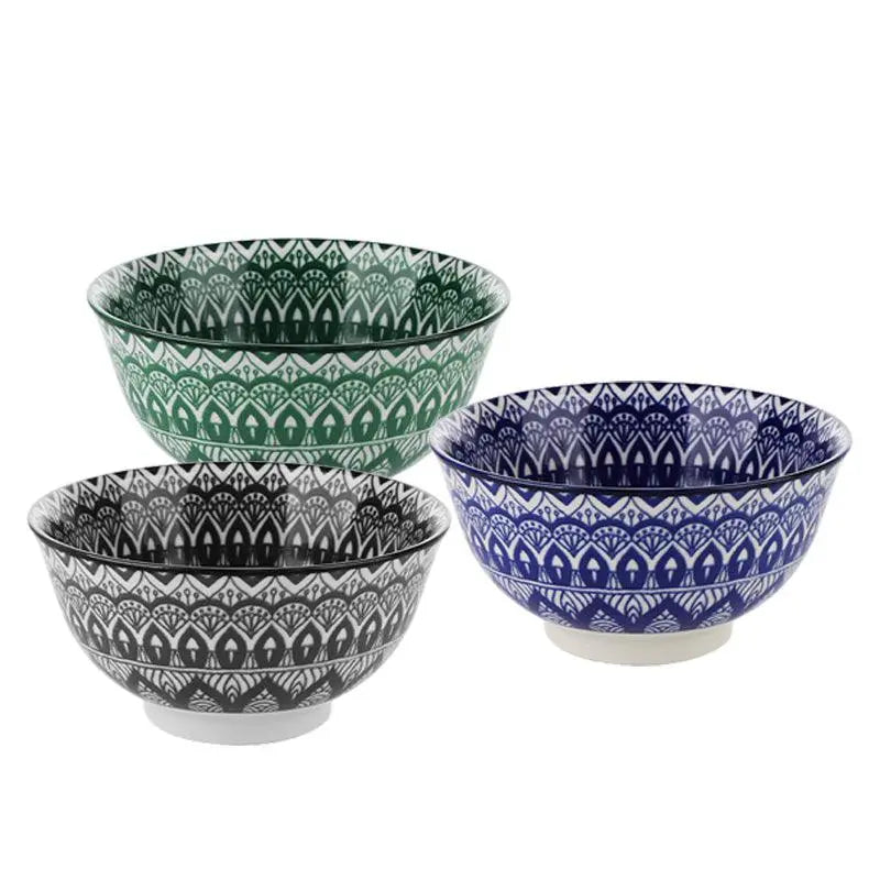 Tigela Bowl Geométrico de Porcelana 300 ML Lyor