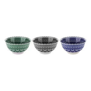 Tigela Bowl Geométrico de Porcelana 300 ML Lyor