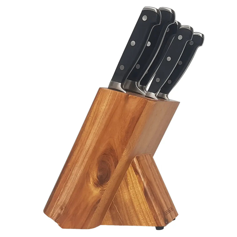 Jogo de Facas com Cepo Chef Kitchen 21,4 cm Hercules