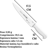 Faca Mundial 12'' Desossa Hercules Branca