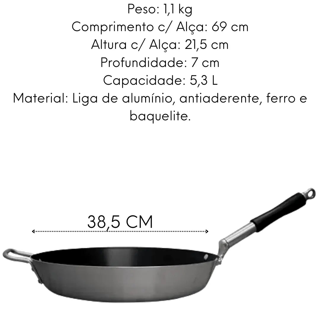 Frigideira Antiaderente N 38 Alumínio Profissional ABC