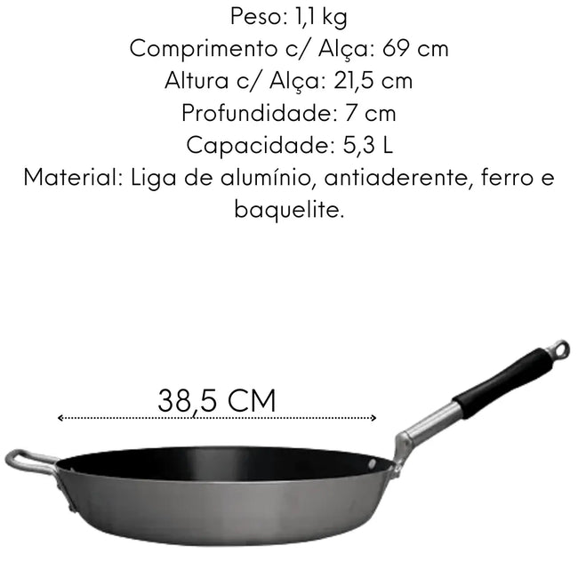 Frigideira Antiaderente N 38 Alumínio Profissional Main Image