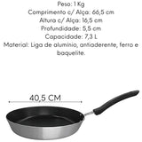 Frigideira Profissional Antiaderente N°40 ABC