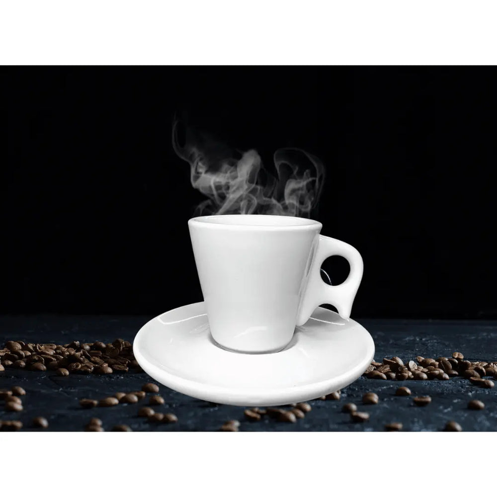 Xicaras de café com pires 70ml Porcelana ATLAS