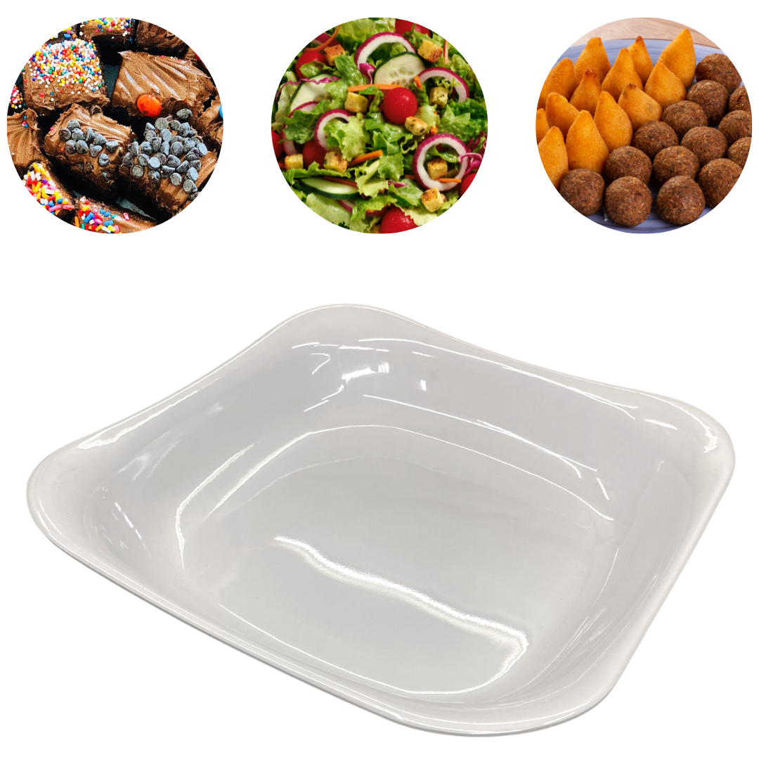 Saladeira Quadrada Melamina 33,5cm Bestfer