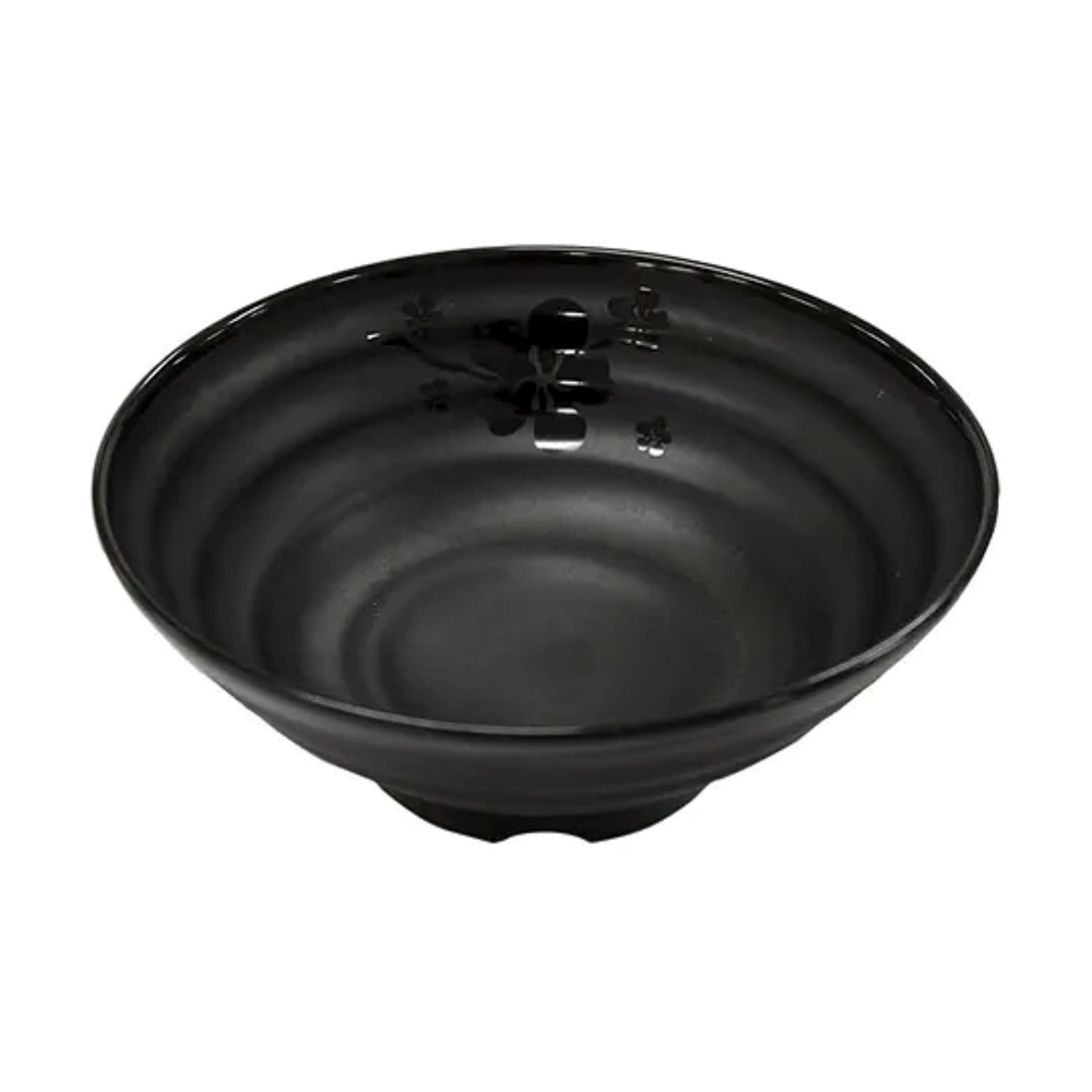 Bowl Tigela Ondulada 1,2L Kanpai Black Melamina Bestfer