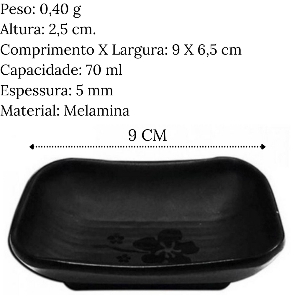 Molheira Kanpai Black Melamina Bestfer