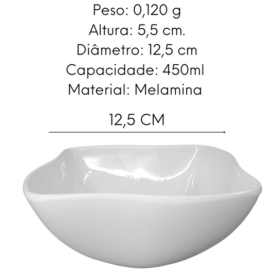 Tigela Bowl Ondulado 450ml Melamina