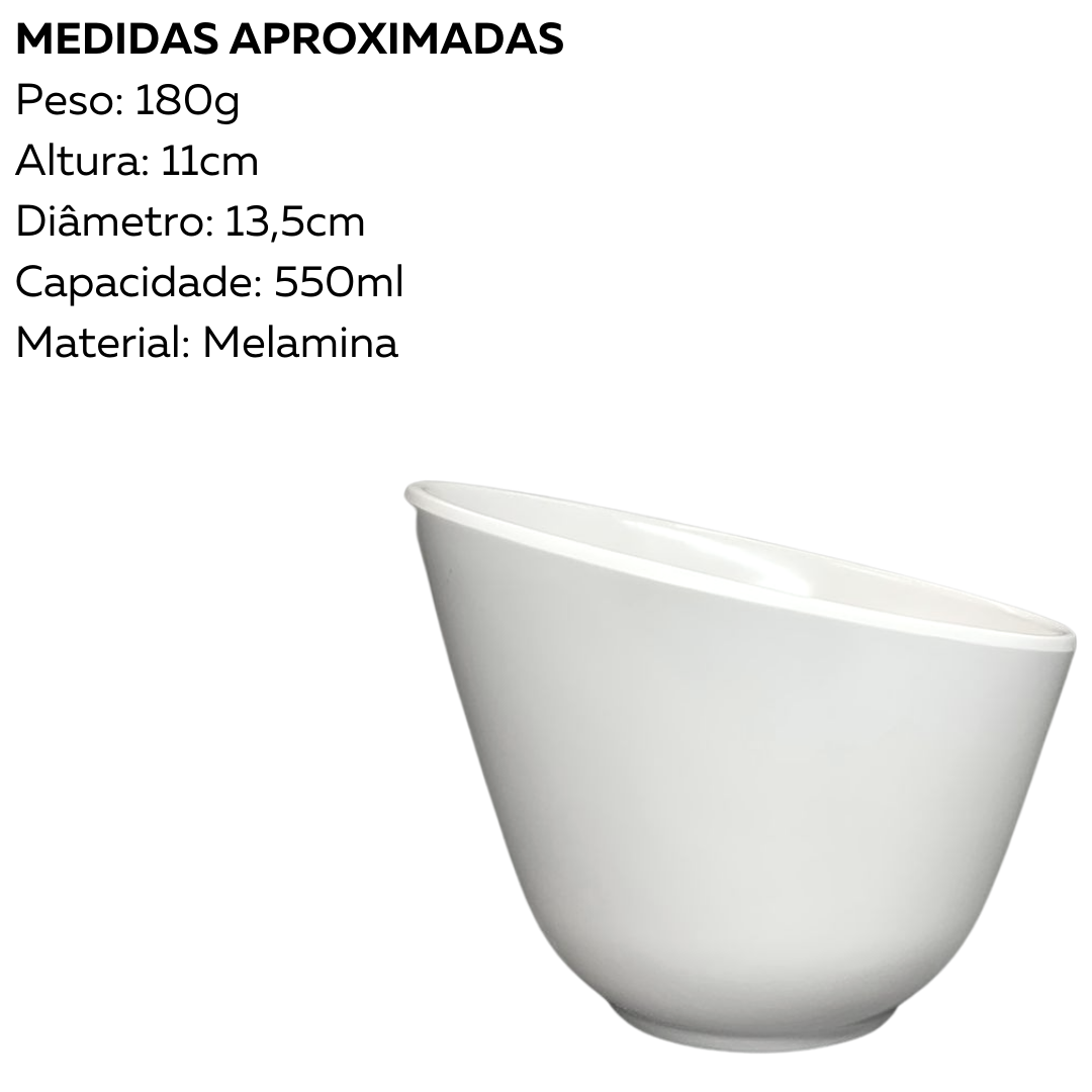 Bowl Tigela Angular 550ml Melamina Bestfer
