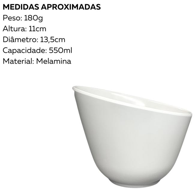Bowl Tigela Angular 550ml Melamina Main Image
