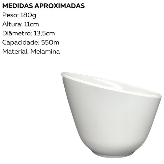 Bowl Tigela Angular 550ml Melamina