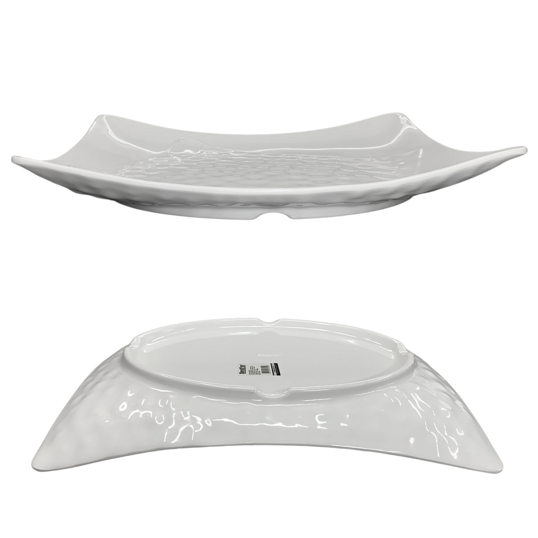 Travessa Curvada com Design 37cm Melamina Bestfer
