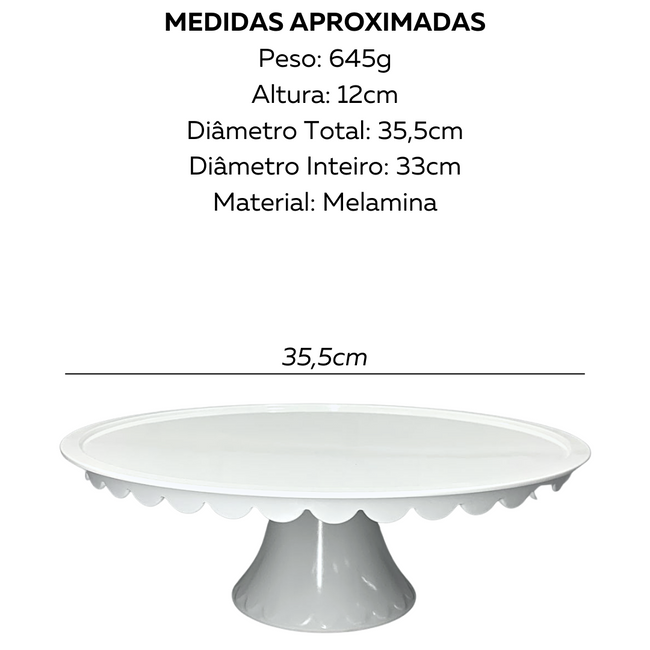 Prato Suporte Para Bolo Com Pé Melamina Main Image